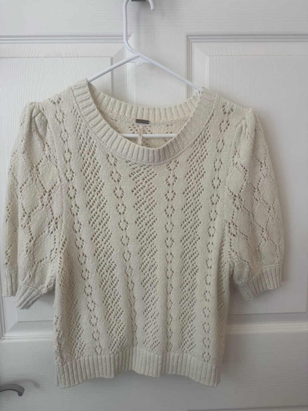 Free People Eloise Knit Pullover Knitted Blouse
